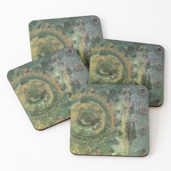 Item preview, Distressed Green Steampunk  designed and sold by WatersEdgeGal.