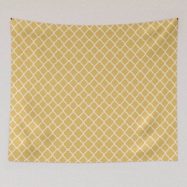 Item preview, Yellow Quatrefoil Pattern designed and sold by pro2ozoa.