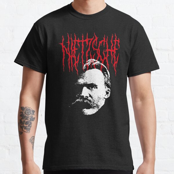 Item preview, Friedrich Nietzsche Metal Philosopher designed and sold by The Philosopher's Shirt.