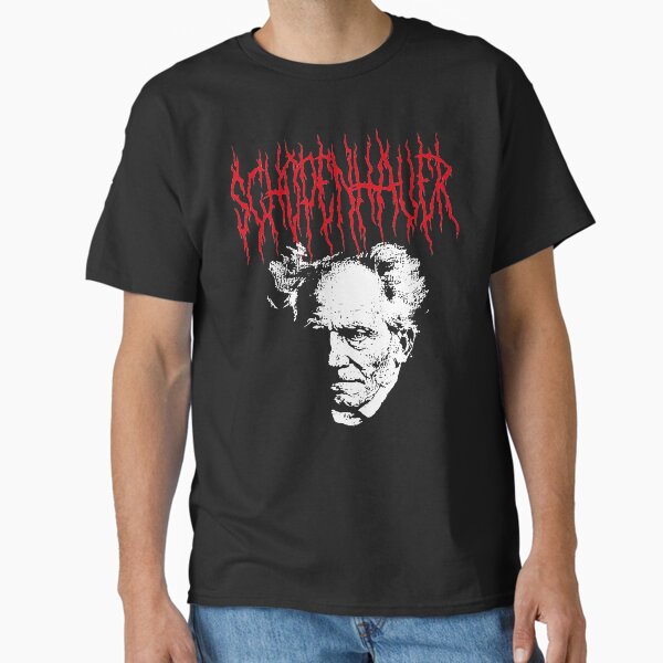 Item preview, Arthur Schopenhauer - Metal Philosopher designed and sold by The Philosopher's Shirt.