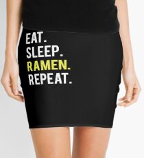 Ramen Eat Sleep Repeat Funny Asian Noodle Gift Mini Skirt