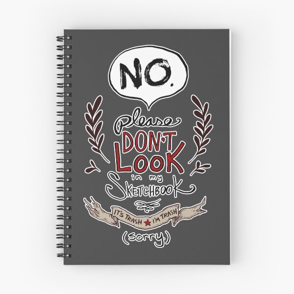 Item preview, Please Don't Look in my Sketchbook designed and sold by KIRISKA.