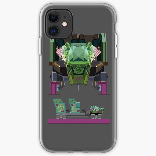 Iron Gwazi Coaster Car Design iPhone Soft Case