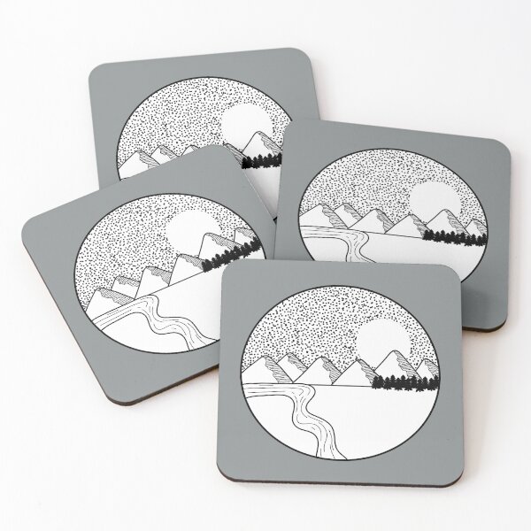 Item preview, Black and White Mountains designed and sold by lizashev.