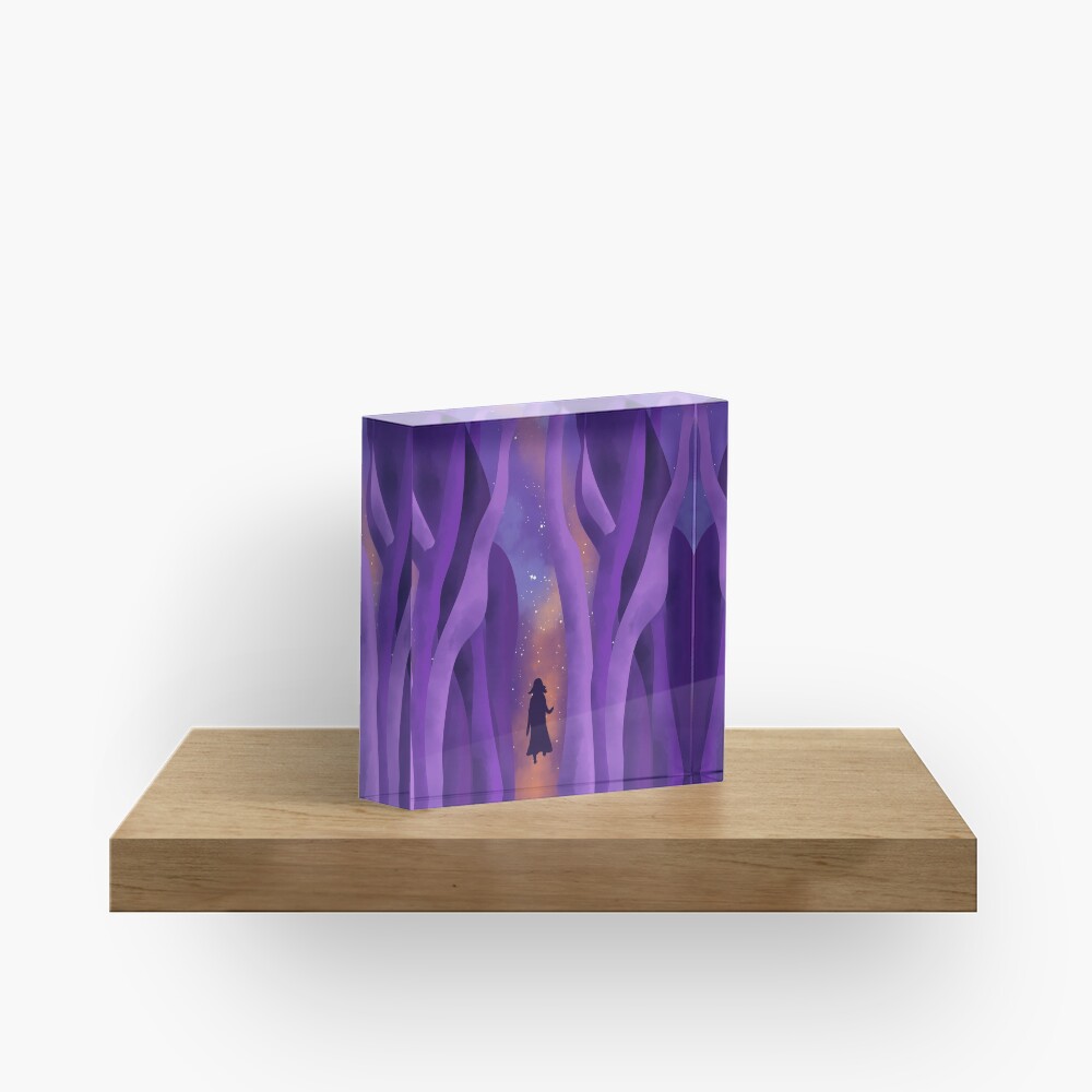 Girl on Path to the Stars Acrylic Block
