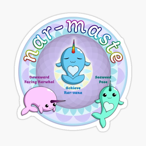 Item preview, Narwhals Doing Yoga designed and sold by ferinefire.