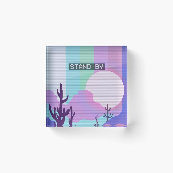 Item preview, NEON DESERT "STAND BY" Vaporwave designed and sold by sublimepw.