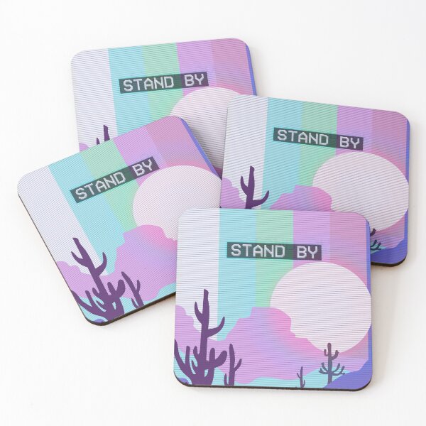 Item preview, NEON DESERT "STAND BY" Vaporwave designed and sold by sublimepw.