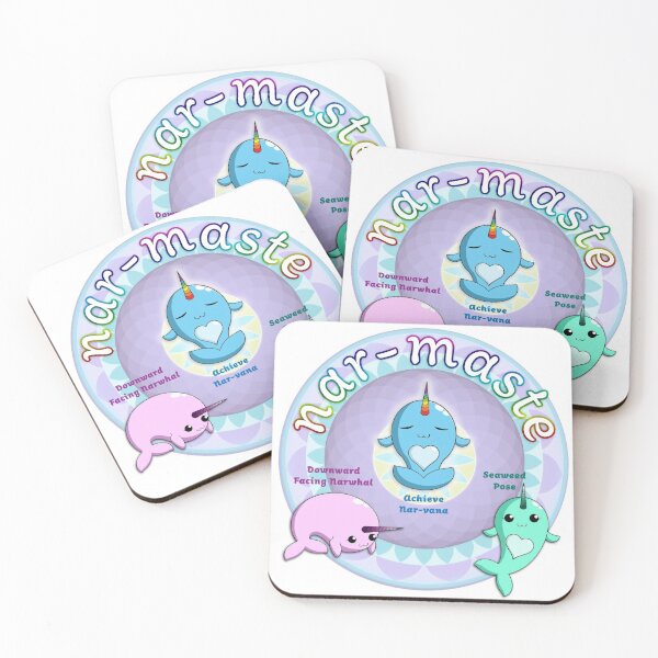 Item preview, Narwhals Doing Yoga designed and sold by ferinefire.