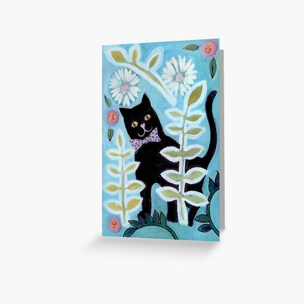Item preview, Garden Kitty, acrylic painting designed and sold by Amelia Gluba.