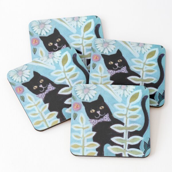 Item preview, Garden Kitty, acrylic painting designed and sold by Amelia Gluba.