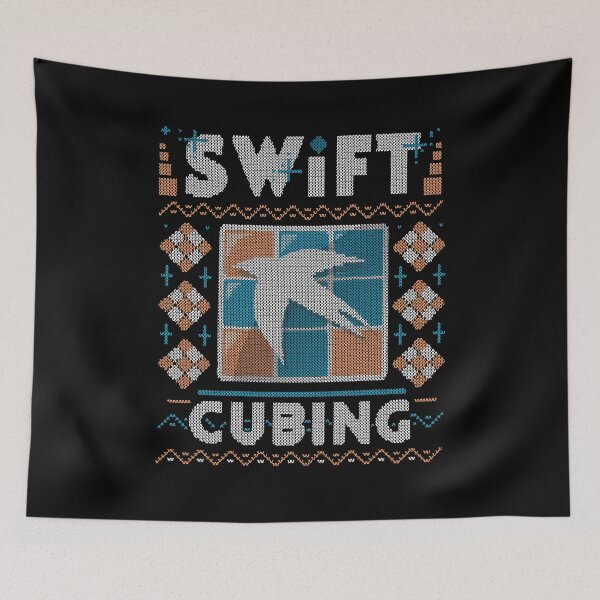 Item preview, Swift Cubing  - Speed Cubing Puzzle Christmas Ugly Sweater designed and sold by swiftcubing.
