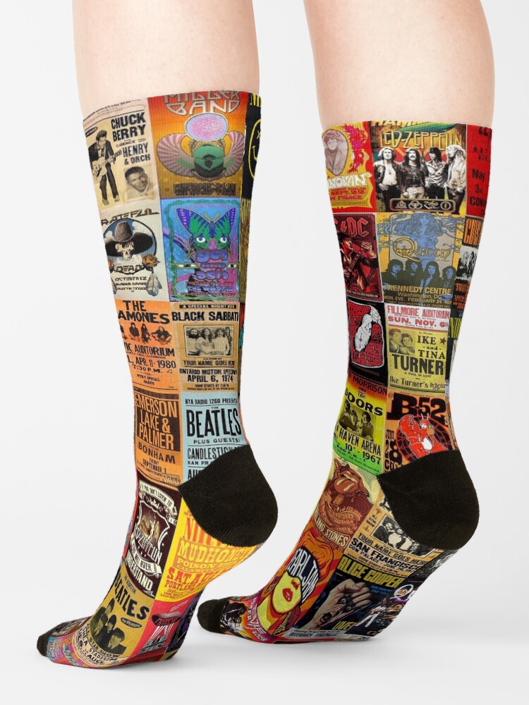 Alternate view of Rock Band Posters Socks