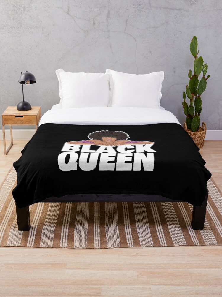 Black queen throw discount blanket