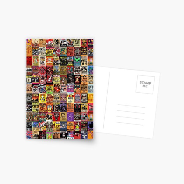 Rock Band Posters Postcard