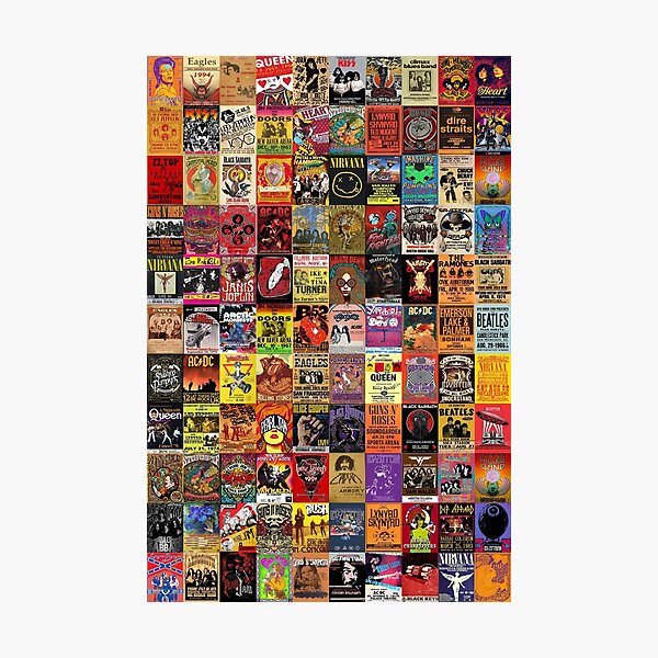 Rockband-Plakate Fotodruck
