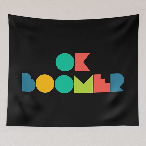 Item preview, Ok Boomer Retro Geometric Type Design designed and sold by danielliamgill.