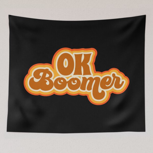 Item preview, Ok Boomer Retro Psychedelic Type Design designed and sold by danielliamgill.