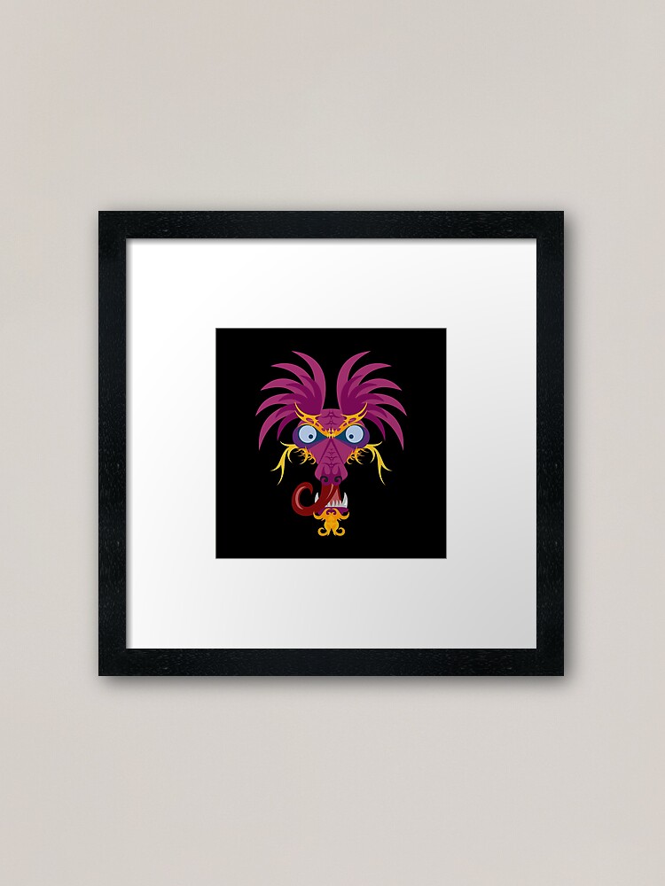 Framed Art Print, Dragon designed and sold by bzyrq