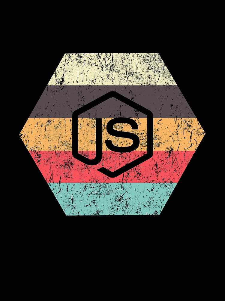 Imagen 4 de 4, Camiseta relajada con la obra JavaScript de NodeJS, diseñada y vendida por vladocar.