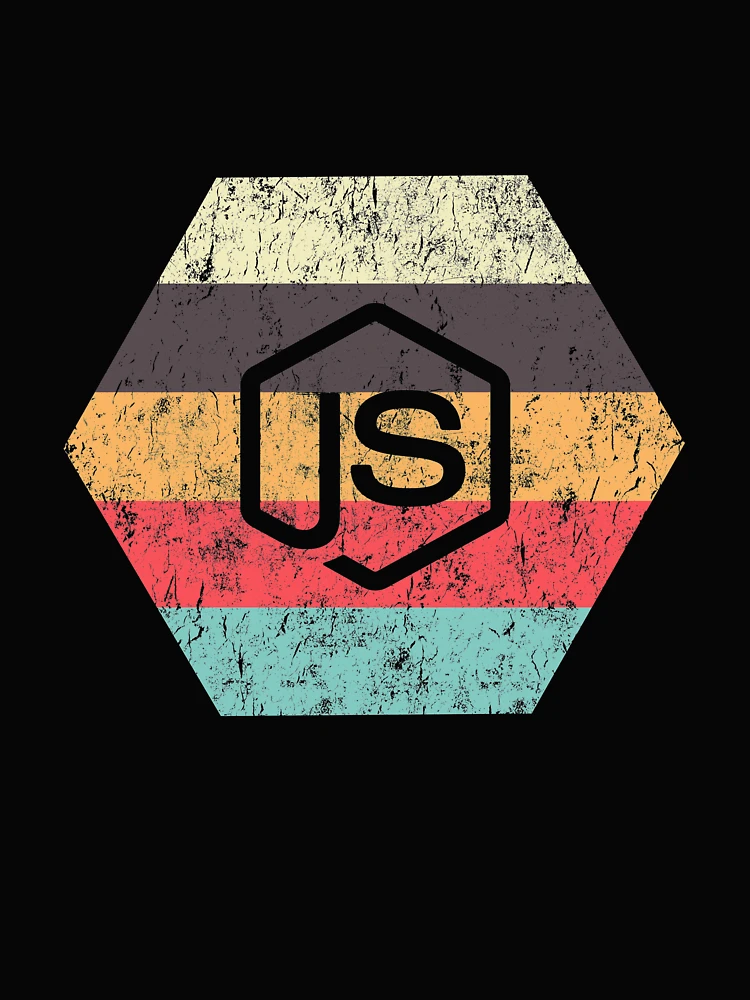 Imagen 4 de 4, Camiseta holgada boxy con la obra JavaScript de NodeJS, diseñada y vendida por vladocar.