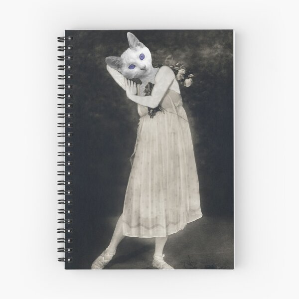 Item preview, White Persian Dancing Cat designed and sold by Loveday Funck.