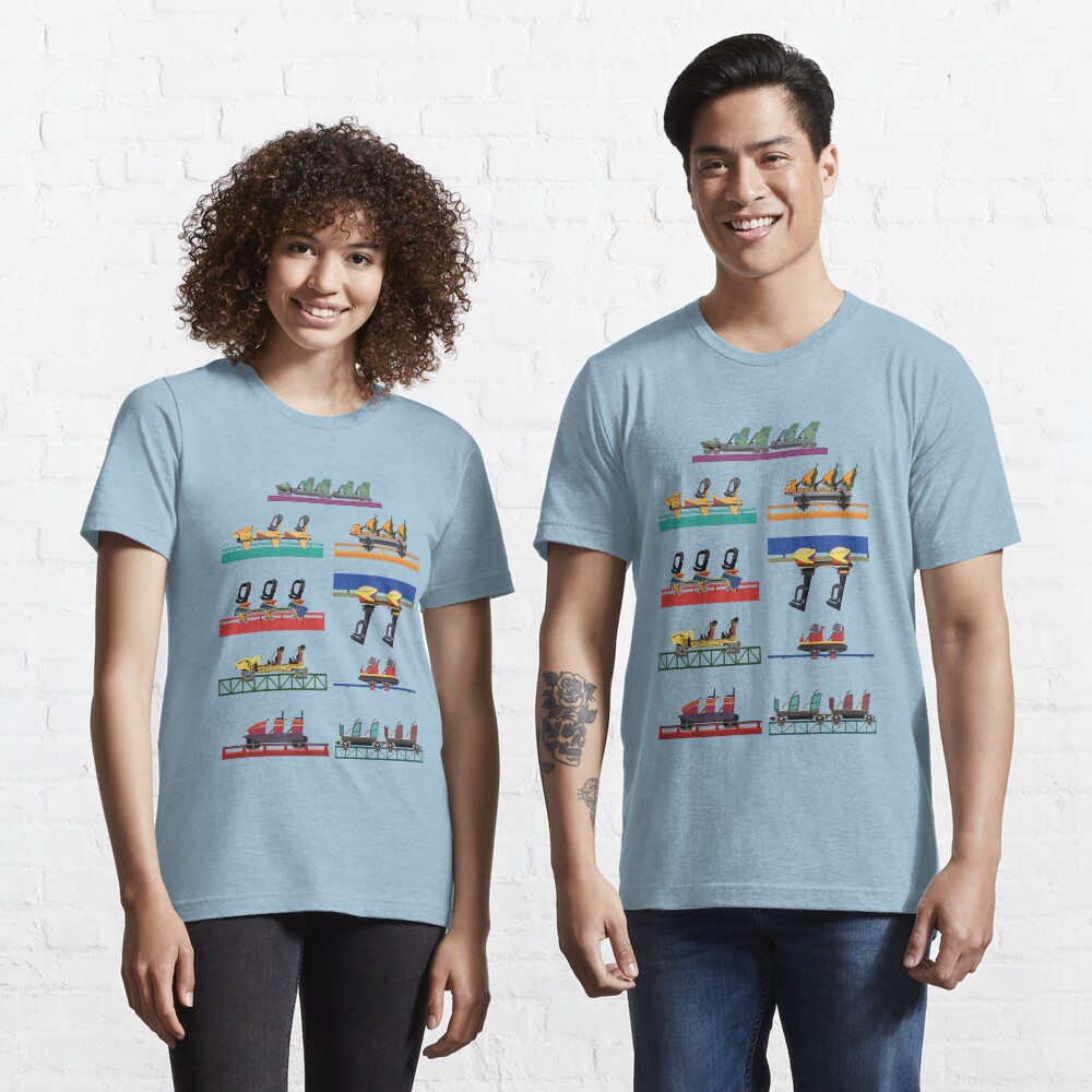 Busch Gardens Coaster Cars V2 Design (with Iron Gwazi!) Essential T-Shirt