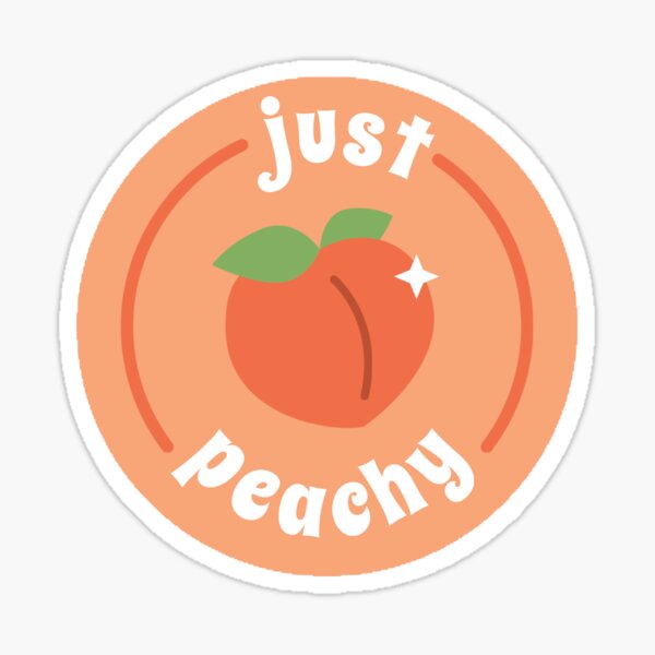 Just Peachy Stickers | Redbubble