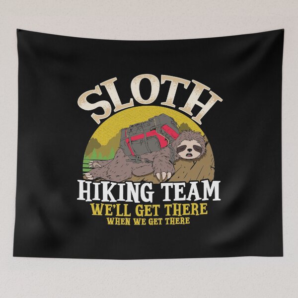 Item preview, Sloth Hiking Team designed and sold by designeclipse.