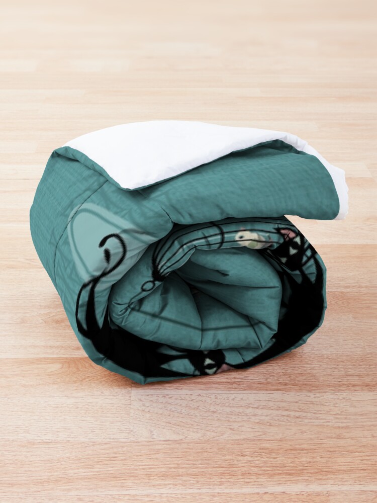 Alternate view of Mid Century Kitty Mischief III ©studioxtine Comforter