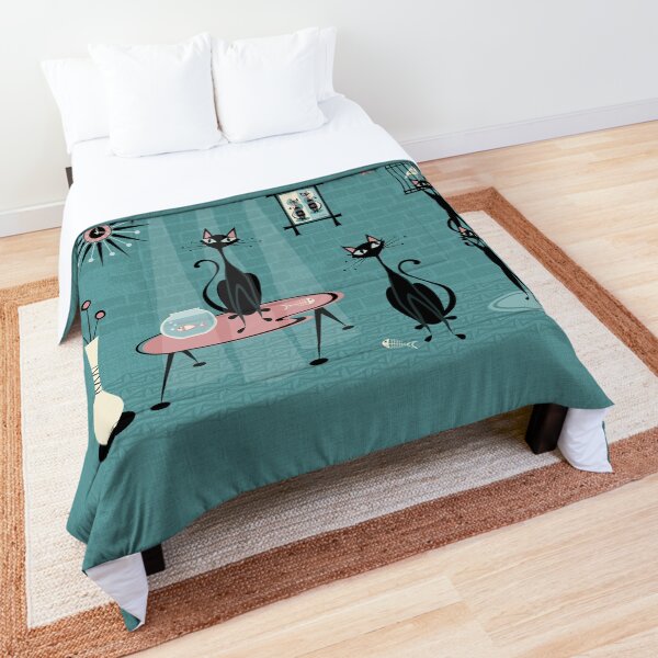 Item preview, Mid Century Kitty Mischief III ©studioxtine designed and sold by studioxtine.