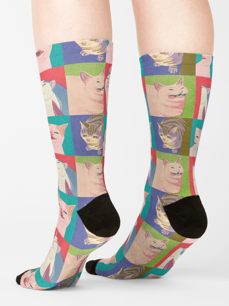 Alternate view of Four Meme Cats of the Apocalypse Socks
