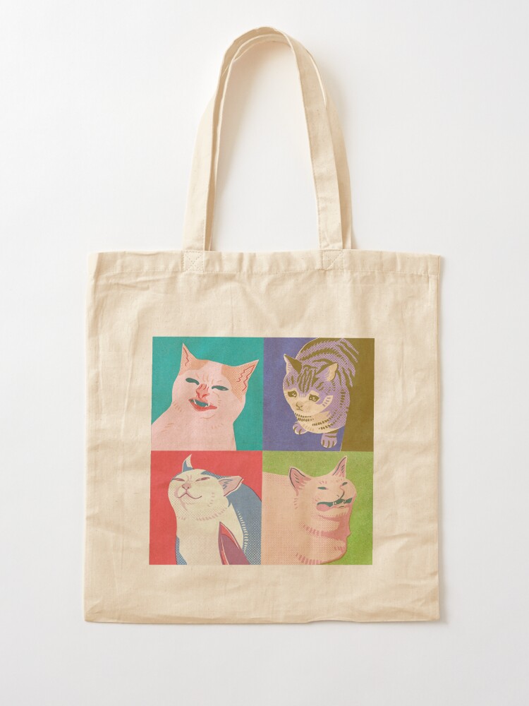 Alternate view of Four Meme Cats of the Apocalypse Tote Bag
