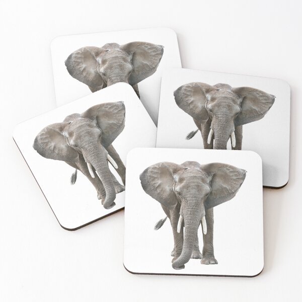 Item preview, African Elephant on white background designed and sold by svetlanna.
