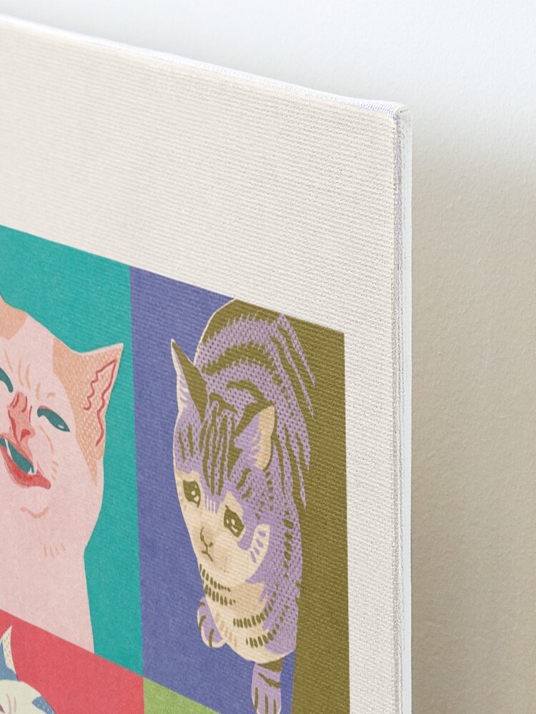 Alternate view of Four Meme Cats of the Apocalypse Mounted Print