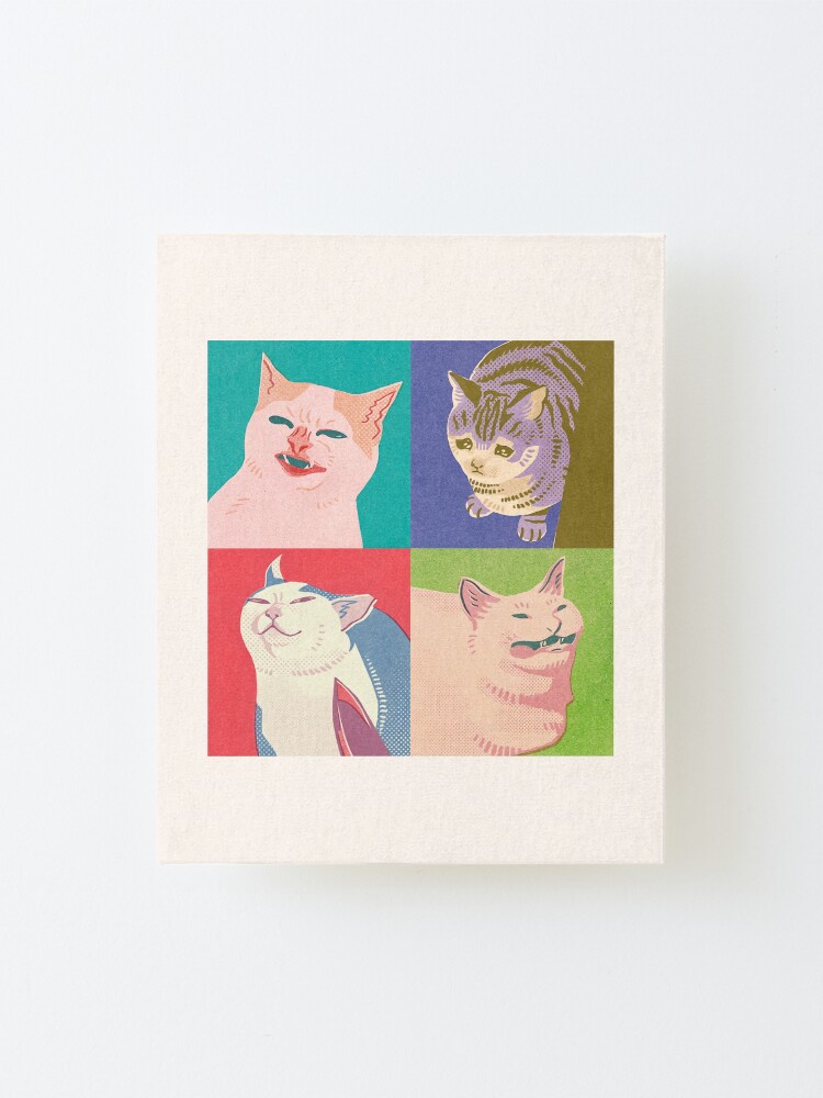 Alternate view of Four Meme Cats of the Apocalypse Mounted Print