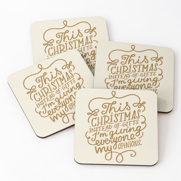 Item preview, This Christmas instead of gifts I’m giving everyone my opinions typography text art quote by Word Fandom - wordfandom designed and sold by Kerry Pritchard.