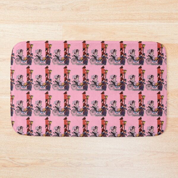 Item preview, Mae West 1890's Joy Ride caricature art pink background Gay Nineties designed and sold by Love30smovies.