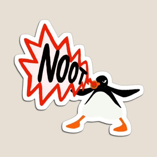 Vista previa del artículo con la obra «Pingu: enojado noot», diseñado y vendido por modddev.