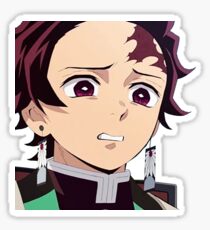Disgusted Tanjiro Sticker