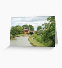The Grand Union Canal at Blisworth. Greeting Card
