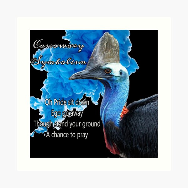 Cassowary Symbolism Art Print