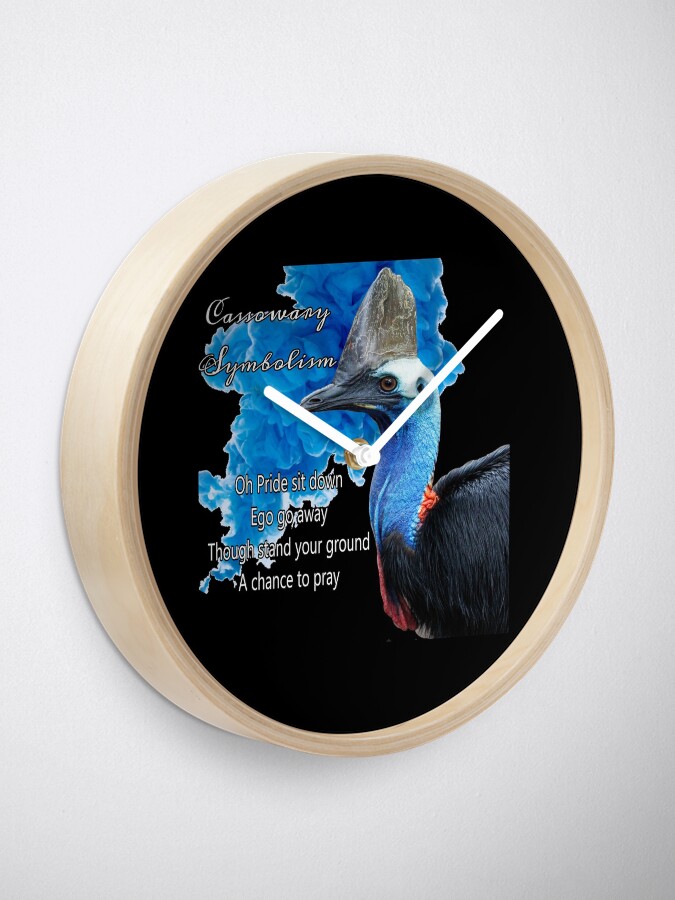 Alternate view of Cassowary Symbolism Clock
