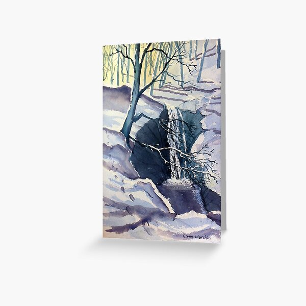 Winter Falls Greeting Card