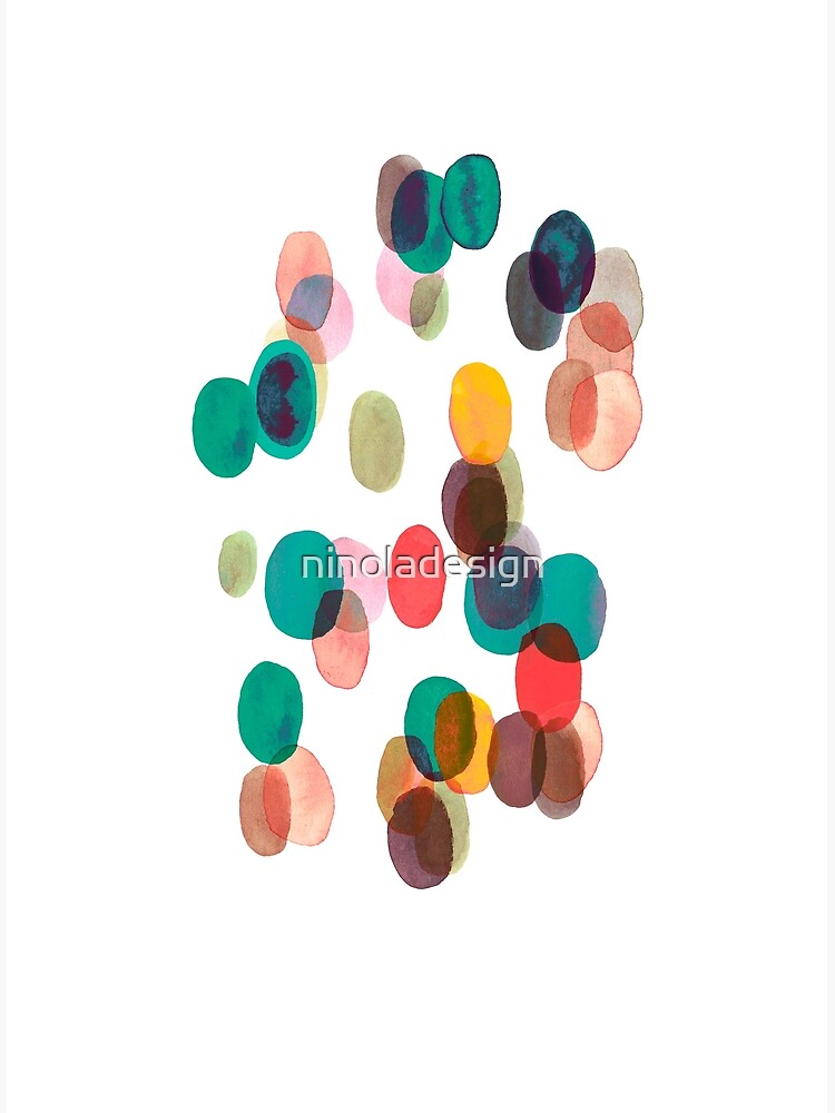 Tropical rain dots - Orange green yellow by ninoladesign