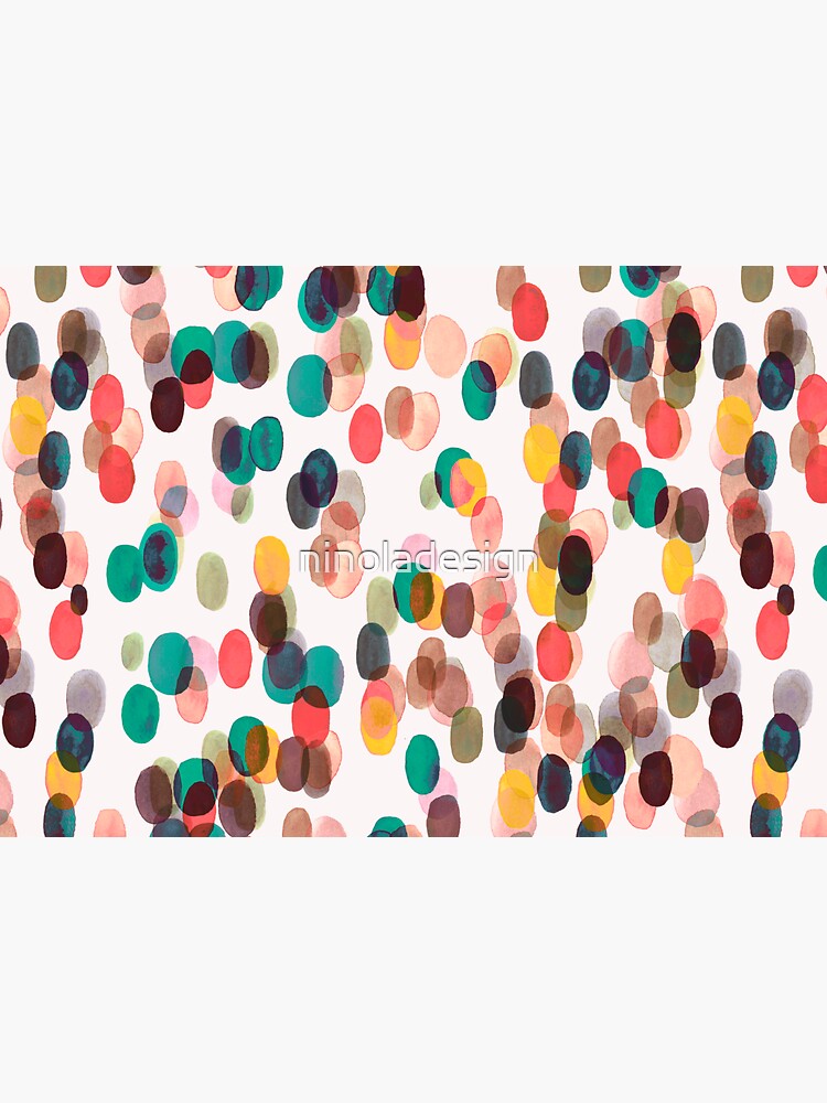 Tropical rain dots - Orange green yellow by ninoladesign