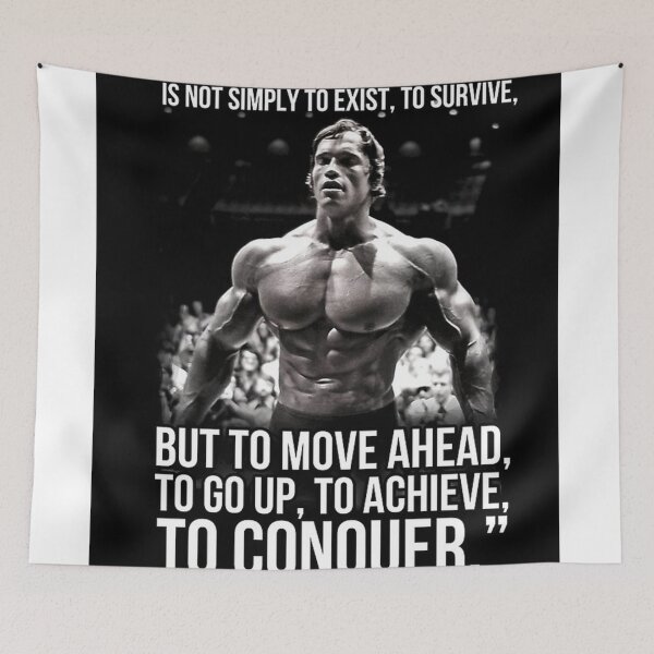 Item preview, Arnold Schwarzenegger Arnie Conquer Quote -  designed and sold by jyddhjgvb.