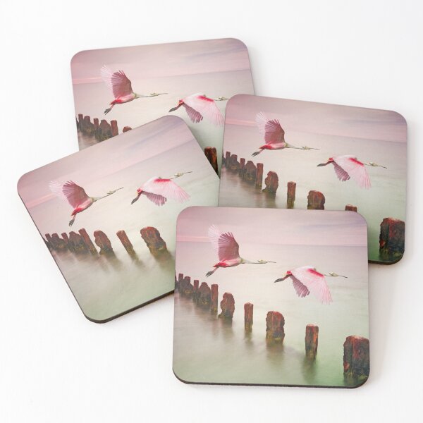 Item preview, Soaring Roseate Spoonbills designed and sold by FineArtography.
