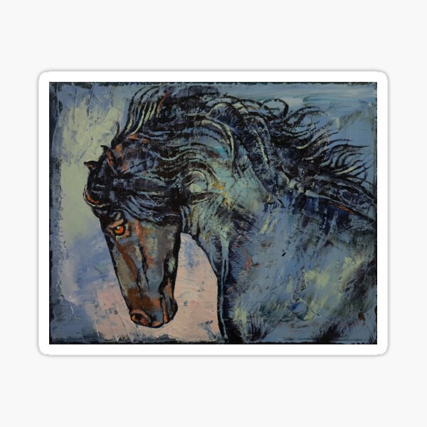 Friesian Stallion Sticker