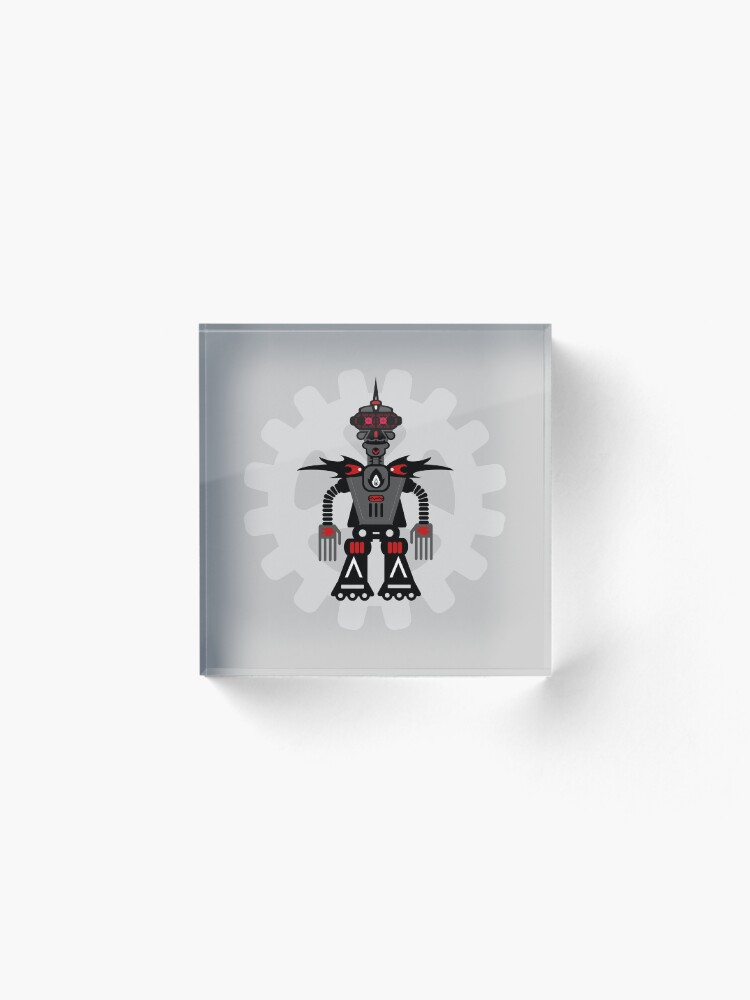 Alternate view of Evil Robot Acrylic Block